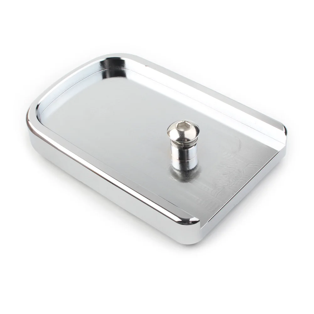 

1Pcs Chrome Motorcycle CNC Brake Pedal Pad Cover For Harley Touring Electra Street Tri Glide