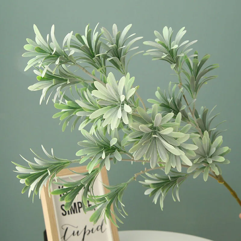 82 см 24 головки пластиковые листья большие искусственные ветки деревьев Зеленые