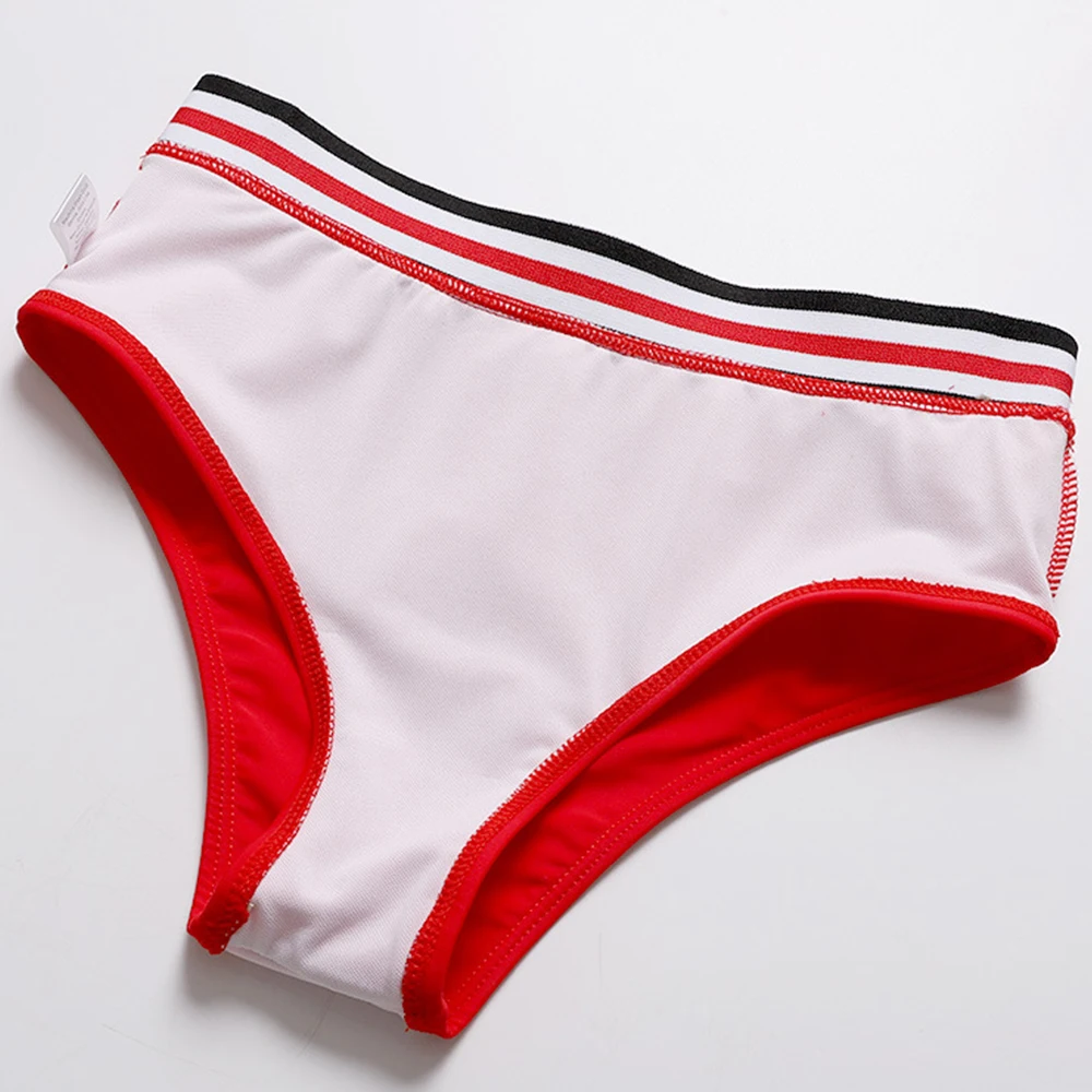 

High Waist Bikinis Stripe Patchwork Swimsuits Women Push Up Solid Swimwear Bathing Suit Biquini Brazilian Bikini 2021 Beachwear