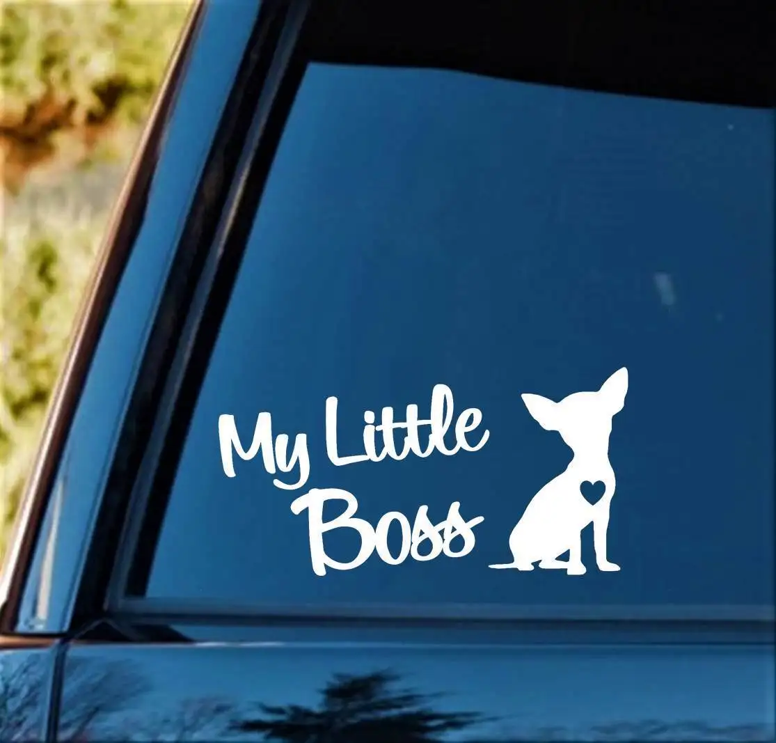 Наклейка My Little Boss ChihuahuaCar собака для грузовика фургона ноутбука автомобиля