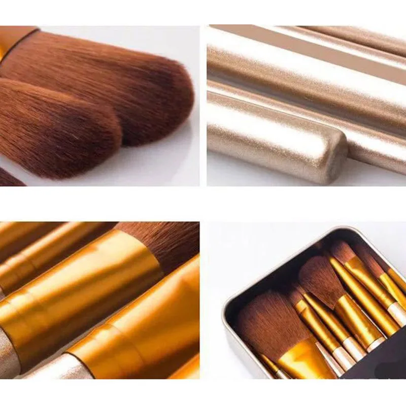 

12Pcs Foundation Eye shadow brushes set Synthetic Hair Professional Makeup Brush For Foundation Concealer Powder Contour Tool