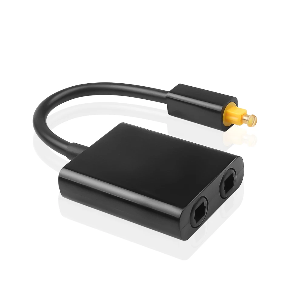 Адаптер разветвитель kebidu Mini USB Digital Toslink оптическое волокно аудио от 1 до 2 разъемов