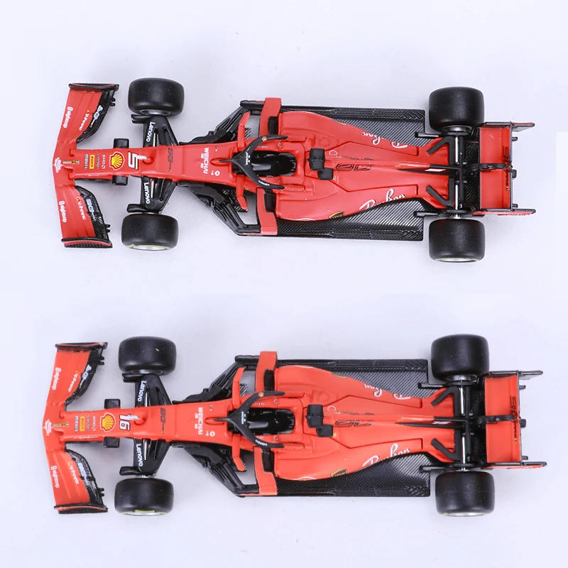 Bburago 1/43 1:43 SF90 Ferrari Leclerc Vettel No5 No16 F1 формула 1 гоночный автомобиль литье под давлением дисплей пластиковая модель детская игрушка