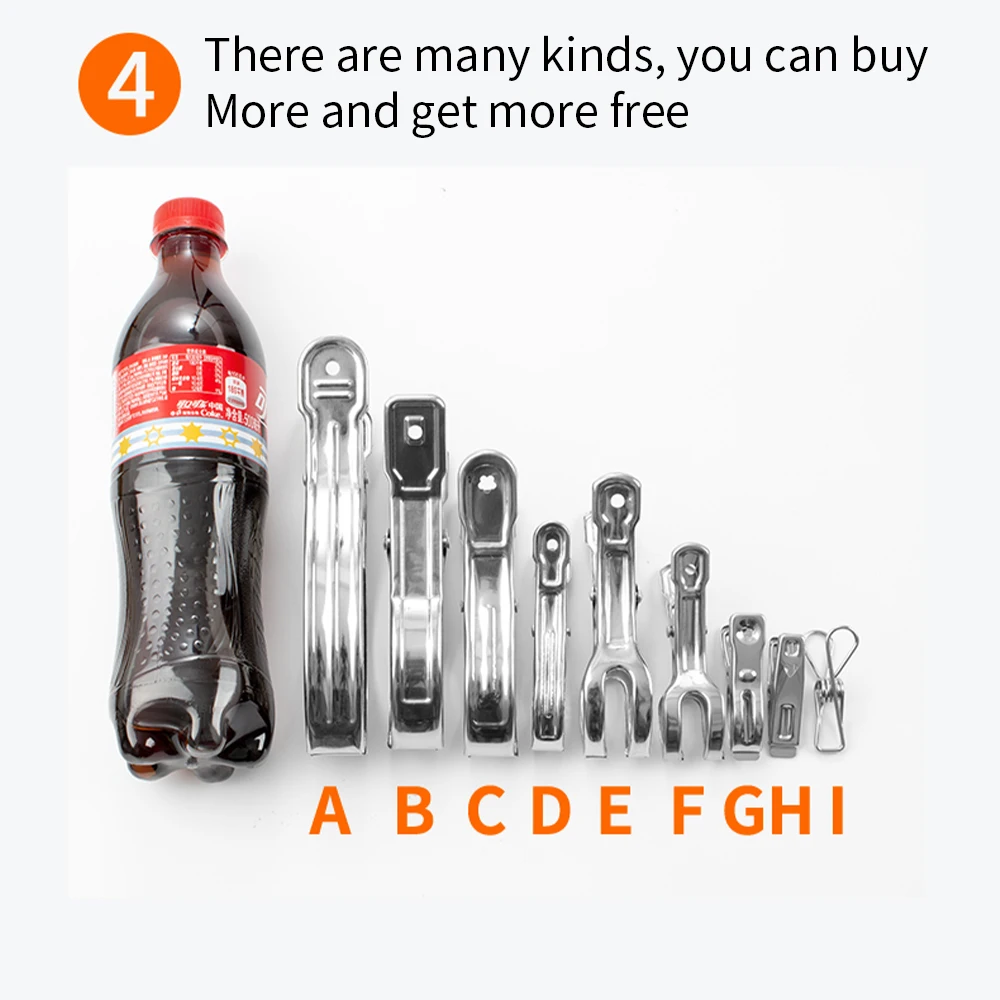 

Multi-size stainless steel strong clothes clothespins quilt clothes clips large windproof clothespins to dry and windproof