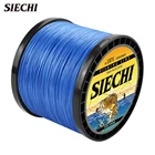 Плетеная рыболовная леска SIECHI, 500 м, 4 пряди, 8 прядей, многоцветная одноцветная полиэтиленовая леска, 12-88 анг. Фунт.