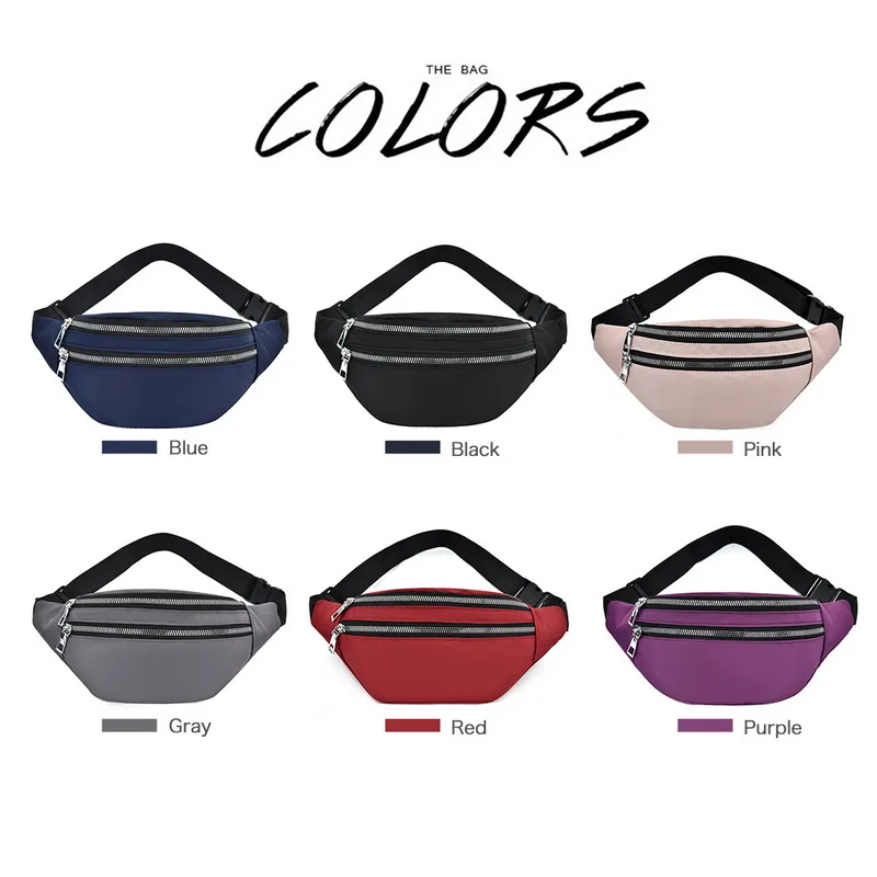 

2021 New For Women Waterproof Waist Bags Ladies Fashion Bum Bag Travel Crossbody Chest Bags Unisex Hip Bag