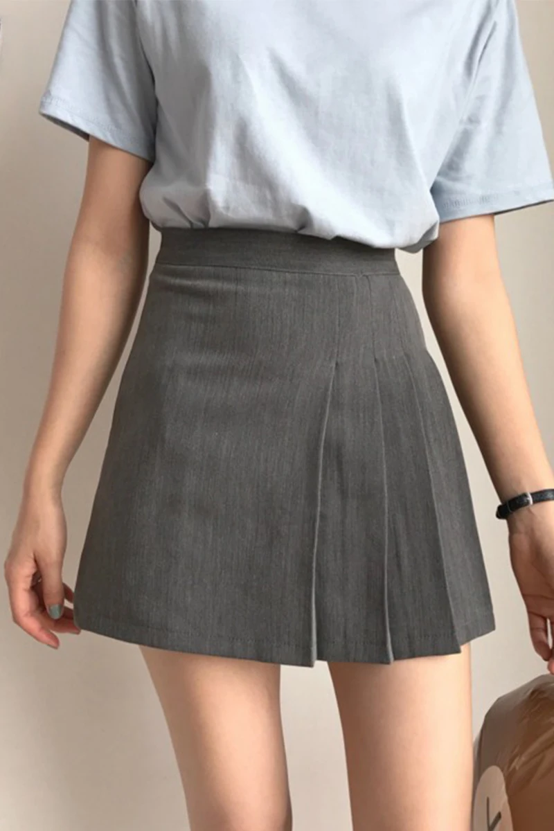 

Korean version of women's skirts all-match A-line pleated skirts 2021 new high-waisted thin temperament skirts short skirts