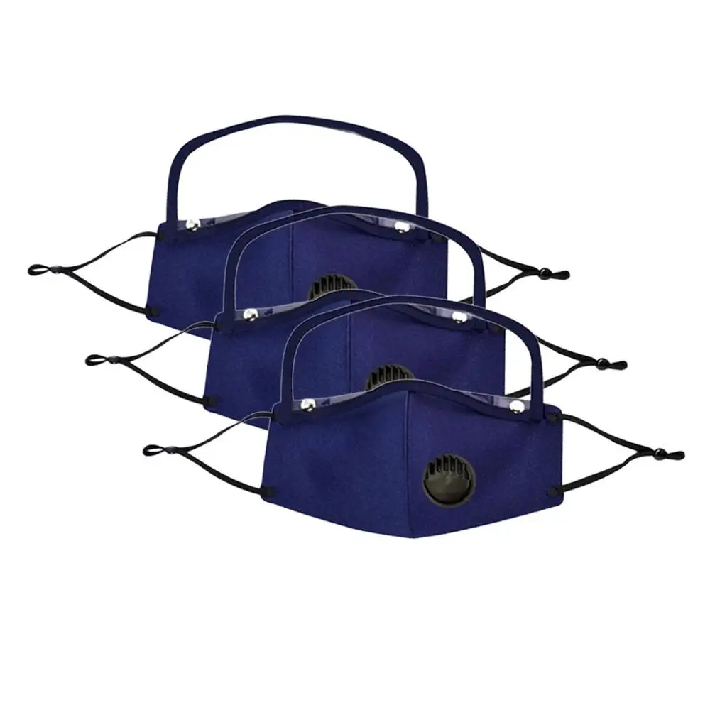 Маска для лица многоразовая Защитная со съемным выпуклым клапаном 3 шт. | Дом и сад