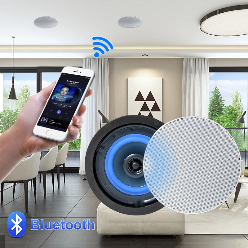 Потолочный Bluetooth-динамик Herdio водонепроницаемая аудиоколонка для дома ванной