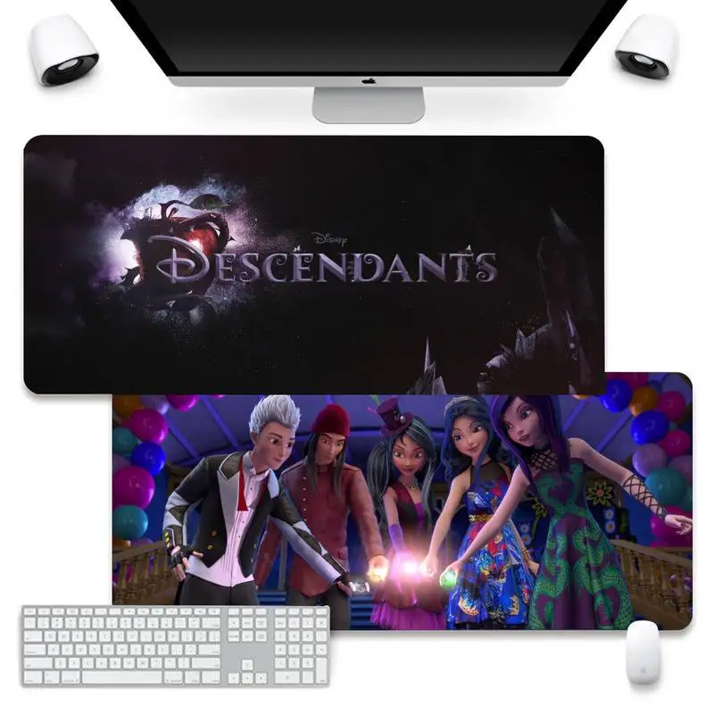 Уникальный настольный игровой коврик для мыши Disney Descendants 3 с большой клавиатурой