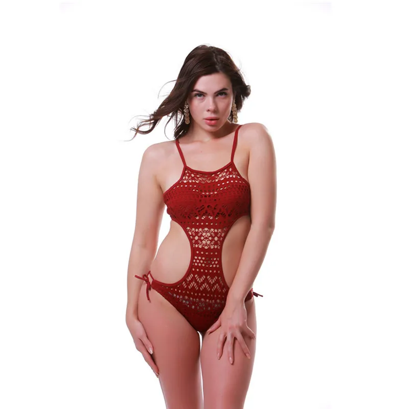 

Новое поступление, Цельный купальник, женский эластичный дышащий купальный костюм на бретельках с вырезами, купальный костюм с перекрестно...