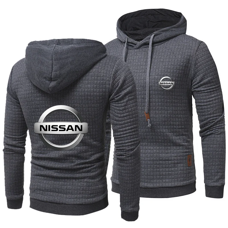 

NISSAN Men's Sweater Hoodie Men's Top Spring and Autumn Street Men Wearing Japanese Hip Hop Casual Fashion Loose Hoodie Men