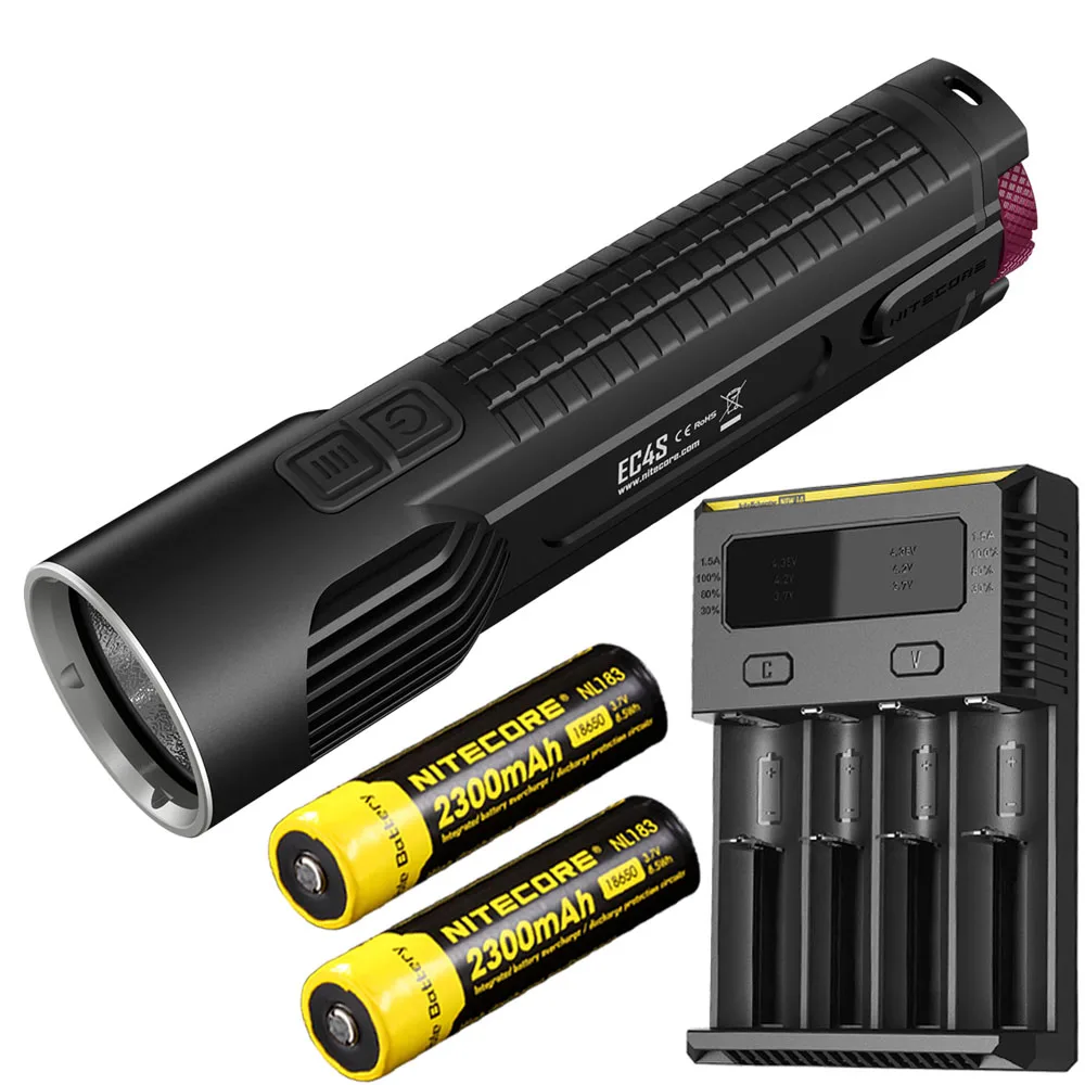 EC4S NL1823 I4 NITECORE EC4S ручной светильник для вспышки CREE XHP50 Макс. 2150 люмен луч бросок 280 м наружный фонарь поисково-спасательный Тактический светильник - Испускаемый цвет: EC4S NL1823 I4