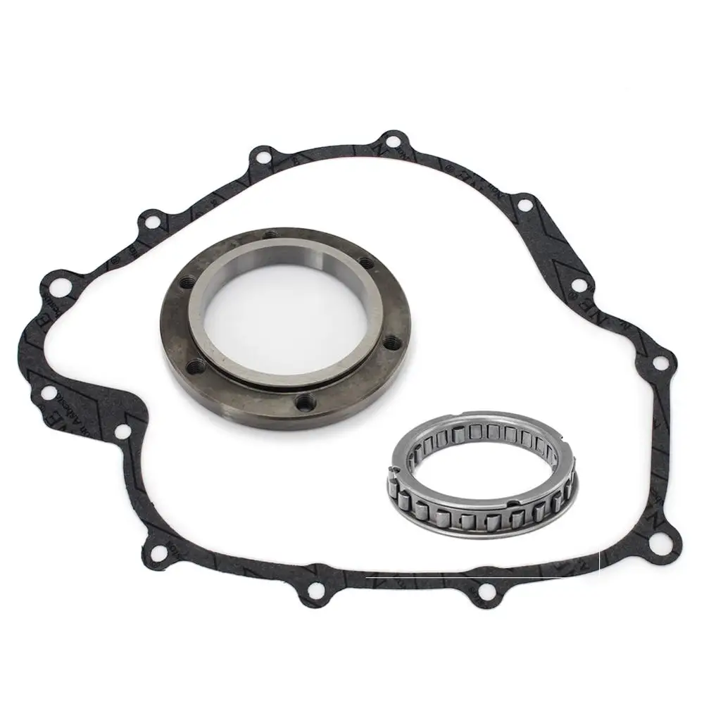 

BIKINGBOY сцепление стартера + одноходовой подшипник + прокладка для Yamaha Гризли YXR 660 03 04 05 06 07 08 Rhino YFM 660 2004-2007 комплект