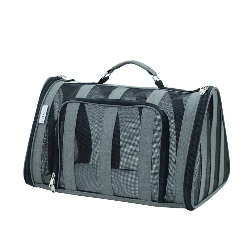 Полностью дышащая прозрачная сетчатая Портативная сумка для кошек портативная