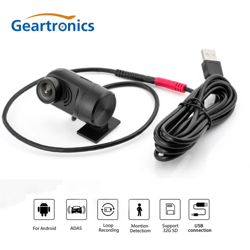 Видеорегистратор ADAS Full HD 1080P USB Mini Dash Cam 170 градусов Автомобильный