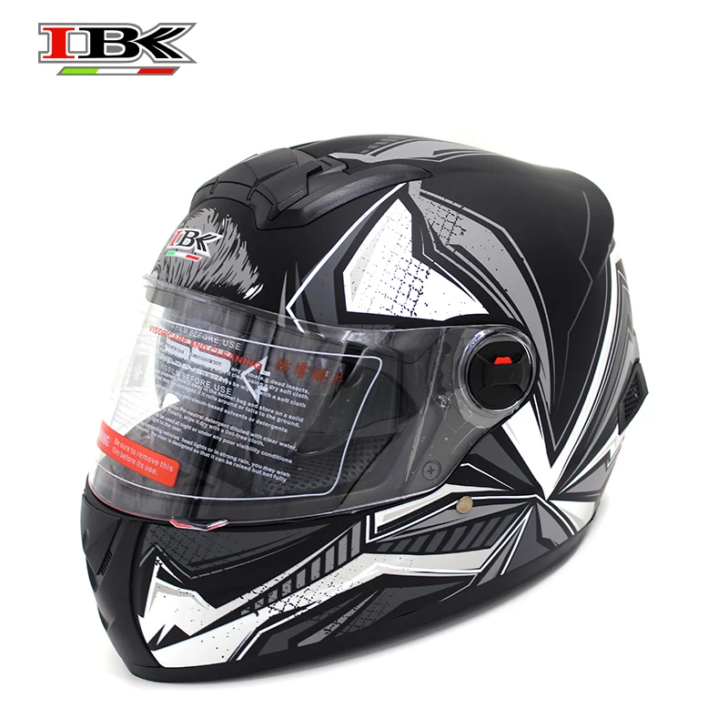 IBK полный уход за кожей лица Мотоцикл шлем защитный с открытым лицом двойной
