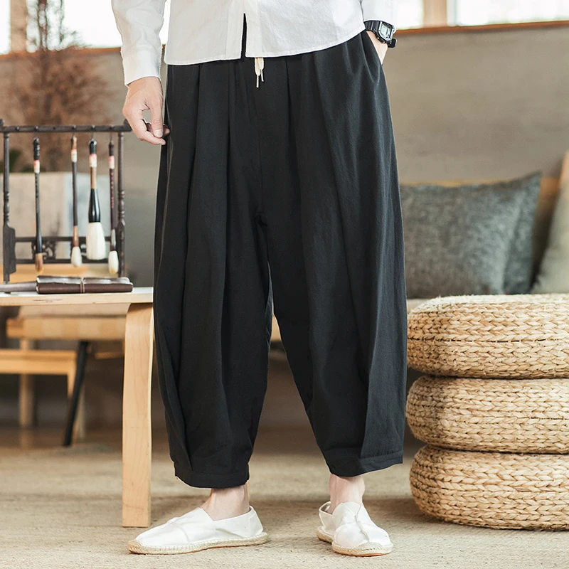 

Брюки мужские в стиле Харадзюку с широкими штанинами, уличная одежда, модные джоггеры, однотонные спортивные штаны в стиле оверсайз, Pop 5XL