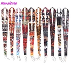 Ransitute R1705 аниме серия волейбол мальчик творческих шнурки держатель для карт для студентов с завязками на шее мобильный телефон талреп 