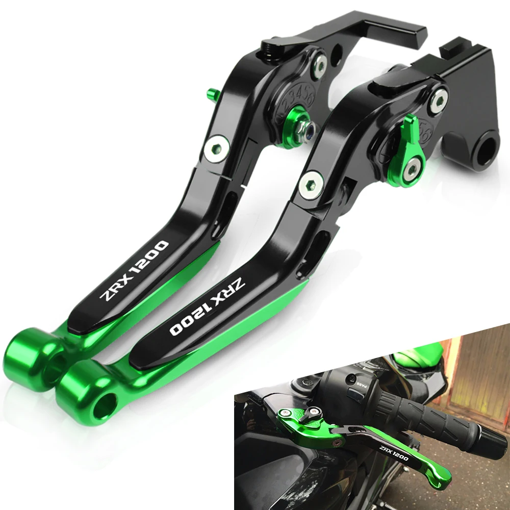 

Motorcycle Brake Clutch Lever Adjustable Hand Grip Handlebar For Kawasaki ZRX1200 1999 2000 2001 2002 2003 2004 2005 2006 2007