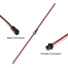 10 пар 0,3 мм JST разъем кабель 2pin 0,5 мм мужского и женского пола SM разъемом для СИД полосные осветители для RC BEC Батарея вентилятор вертолета