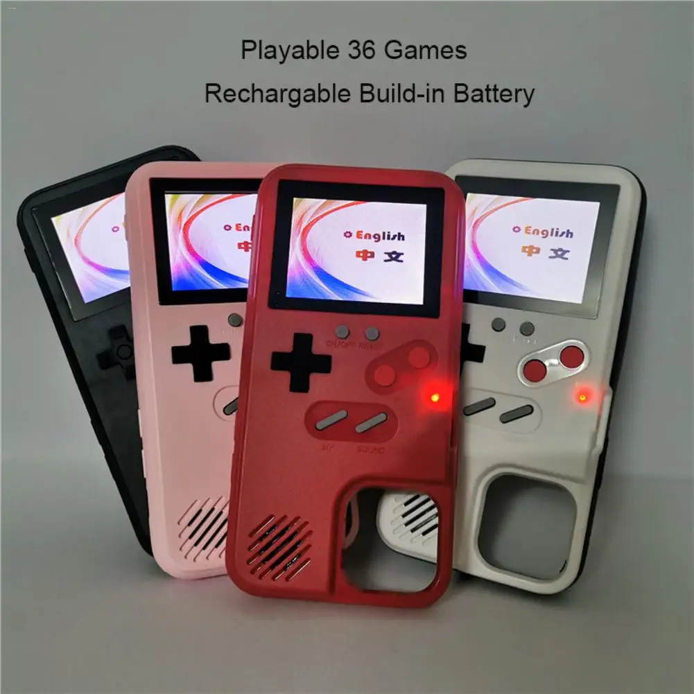 

The Protective Shell Is Suitable For IPhone 12 Retro Game Boy Gift Rechargeable Multiple Game Console Childhood Protective Cover