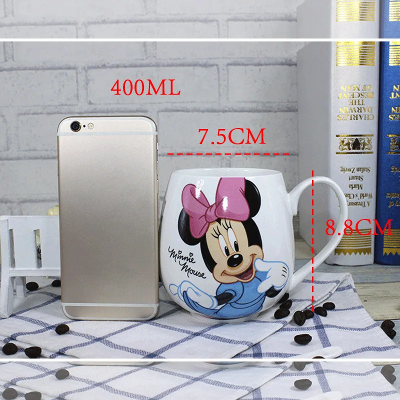Лидер продаж детская керамическая чашка с мышкой Диснея 400 мл мультяшный узор