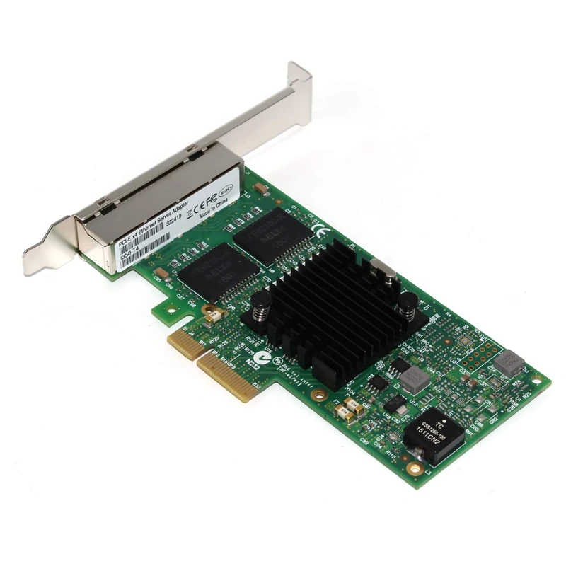 Гигабитный сетевой карты I350 T4 E1G44HT для 82580 PCI Express адаптер переменного тока 10/100/1000