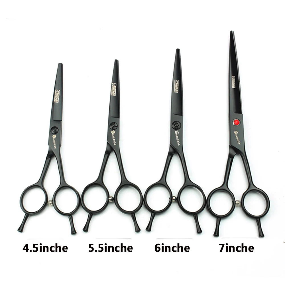 Professional Grooming pet scissors dog grooming kit japan 440c 4.5/5.5/ 6/7 inch cutting curved scissors thinning shears set