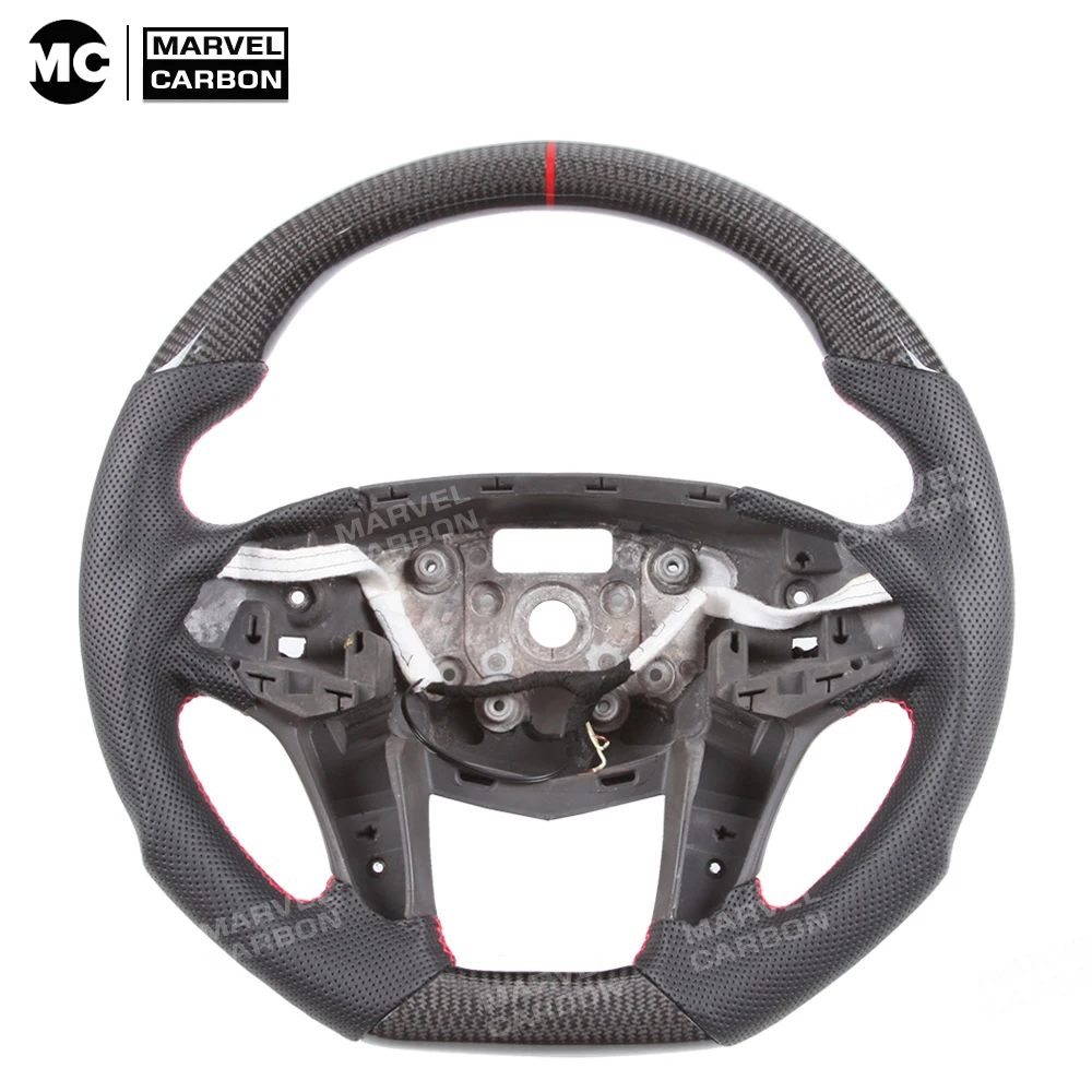 

Carbon Fiber Steering Wheel for Cadillac ATS，XT4,XT5,XT6,CT4,CT5,CT6