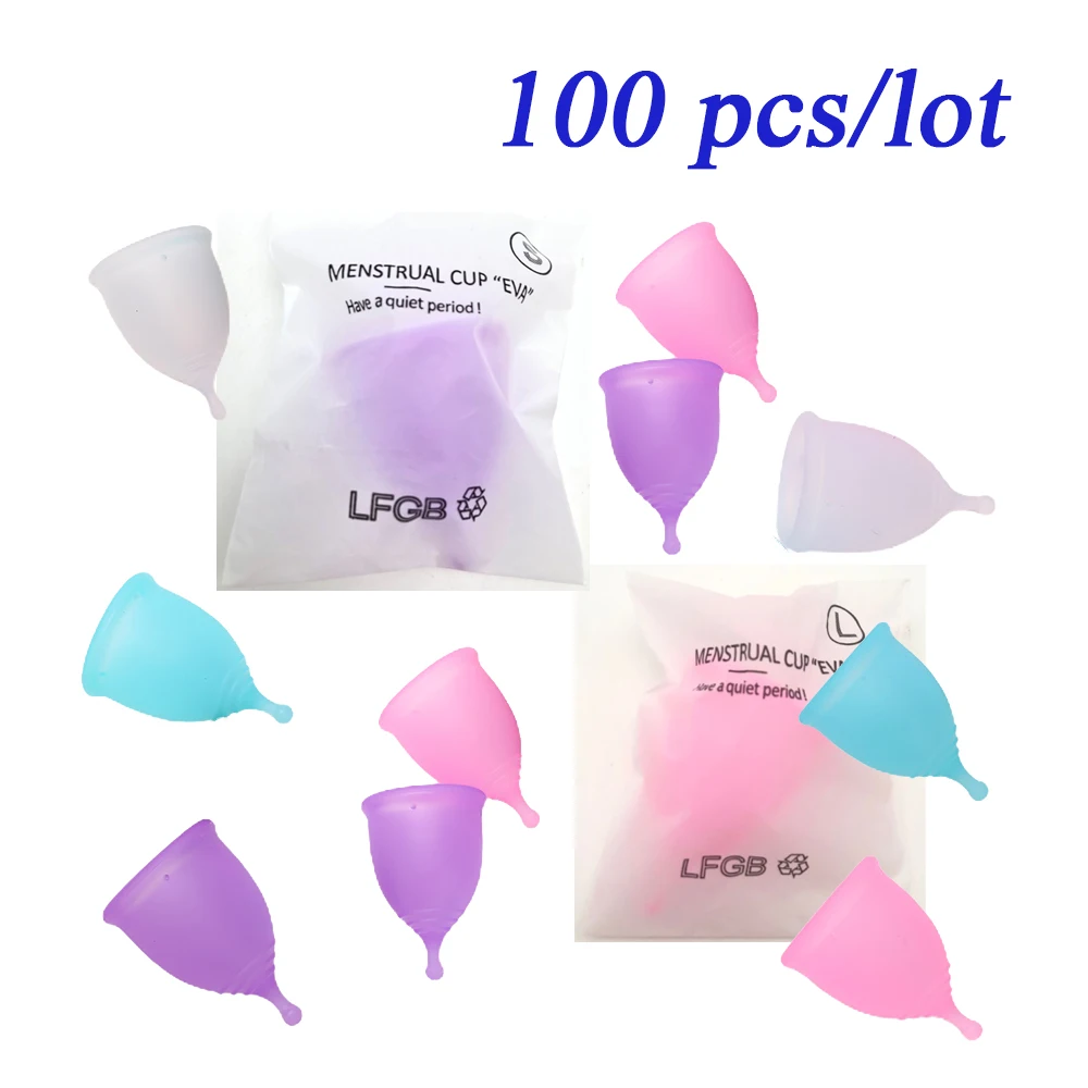 

100 шт. Медицинские силиконовые Товары для женской гигиены менструальная чаша Женская менструальная чаша и женская менструальная чаша оптом