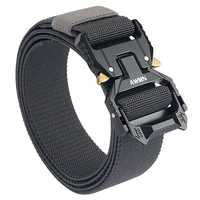 official genuine elastic work belt rust proof hard alloy quick release buckle strong nylon mens stretch belt tactical equipment