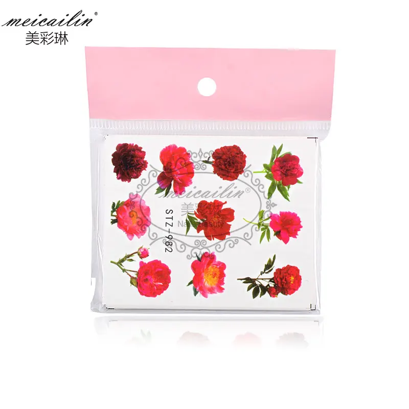 1Set Colorful Slider Flower Butterfly Designs Nail Art Stickers Watermark DIY Water Transfer Decals Tips Manicure Tool | Красота и