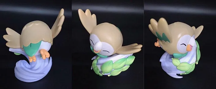 

Pokemon Miyue Rowlet Cute Simulation Hand-made Model Decoration Gift for Children