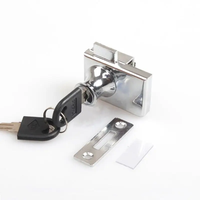 Стеклянная дверь Двойная защелка замок безопасности для витрины стеклянной