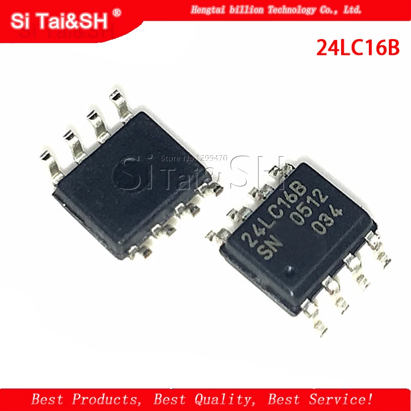 10 шт./лот 24LC16B 24LC16 SOP-8 | Интегральные схемы