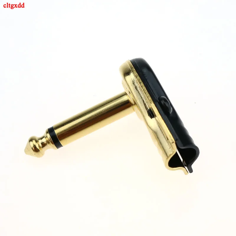 10шт/лот 6.35 мм Моно Джек Прямого Угла 2 полюса Мужской Плагин Гитарный Фоно 1/4 дюйма для Эффект Педали Инструмента вкл.