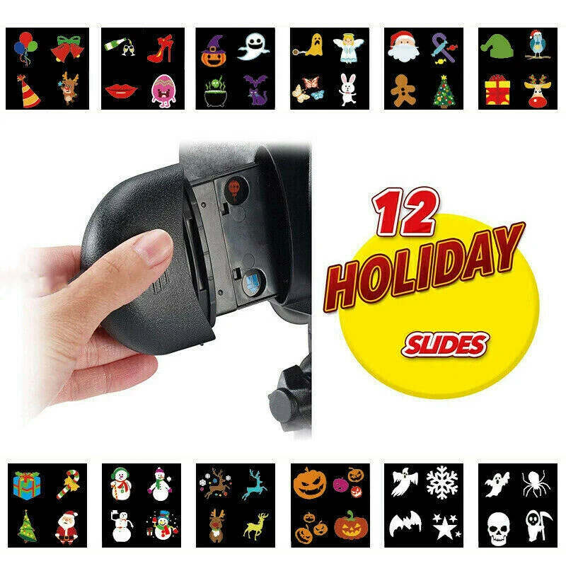 Проектор для окон и сада на Хэллоуин лазерный проектор лужайки светильник в виде