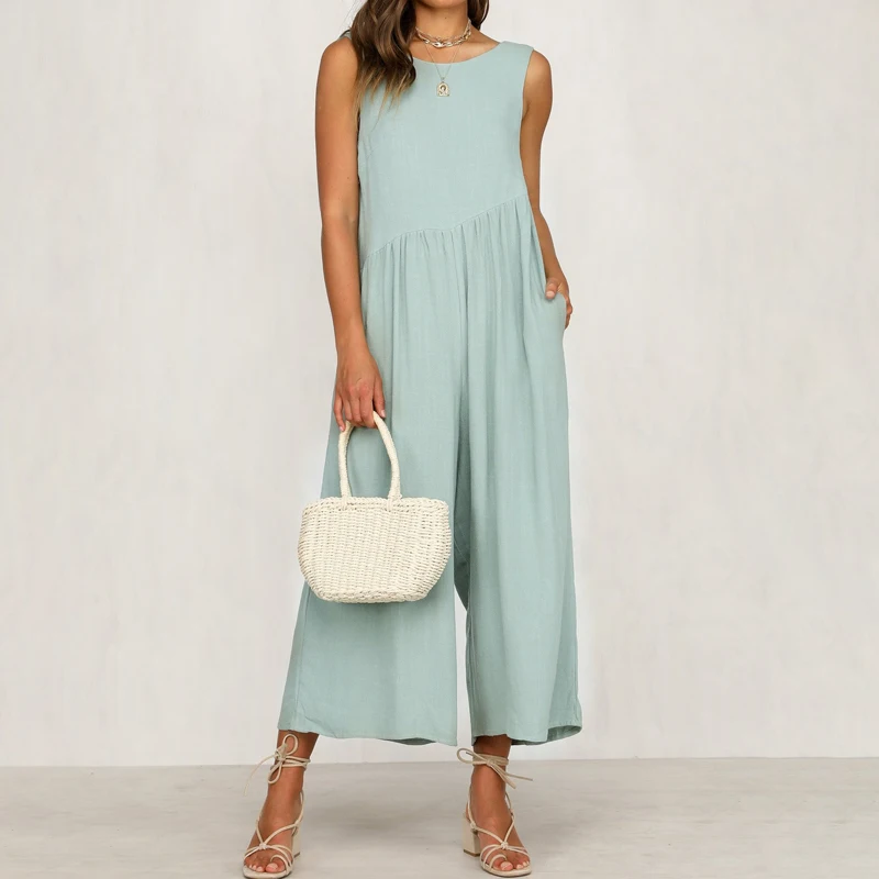 Женский комбинезон без рукавов Элегантные повседневные Комбинезоны 2020|Женские