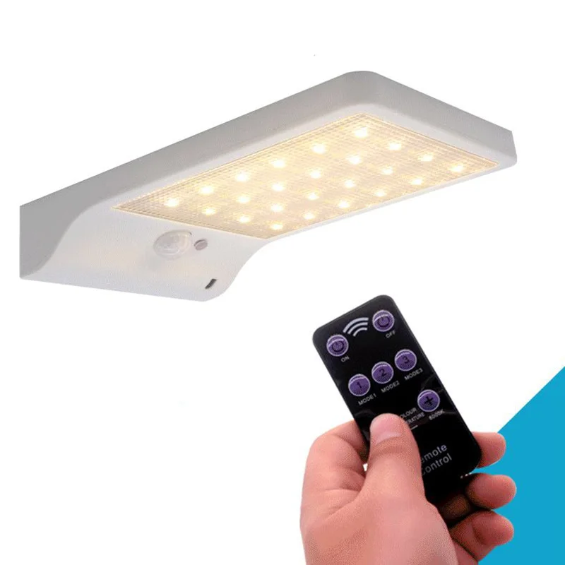 BMBY Модернизированный 48 светодиодов солнечный светильник с регулируемым цветом