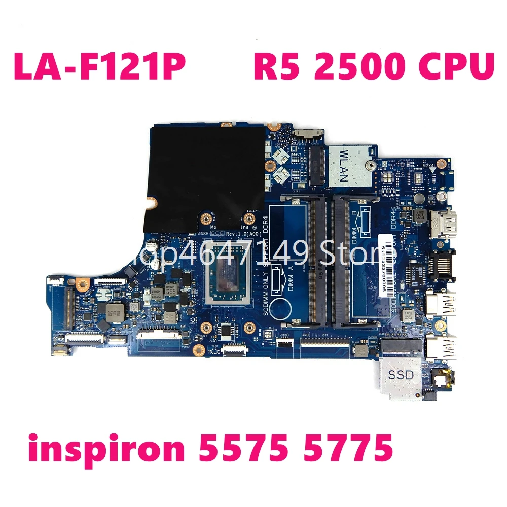 

CN 09XH0N LA-F121P R5 2500 Процессор материнская плата для ноутбука DELL LA-F121P inspiron 5575 5775 CN 9XH0N Материнская плата ноутбука 100% тестирование