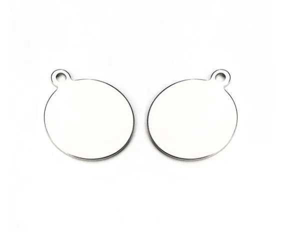 

10pcs/lot 13mm ball pendant Metal stainless steel Flat Beads Buddha Beads For DIY bracelet Jewelry Making fxdg4