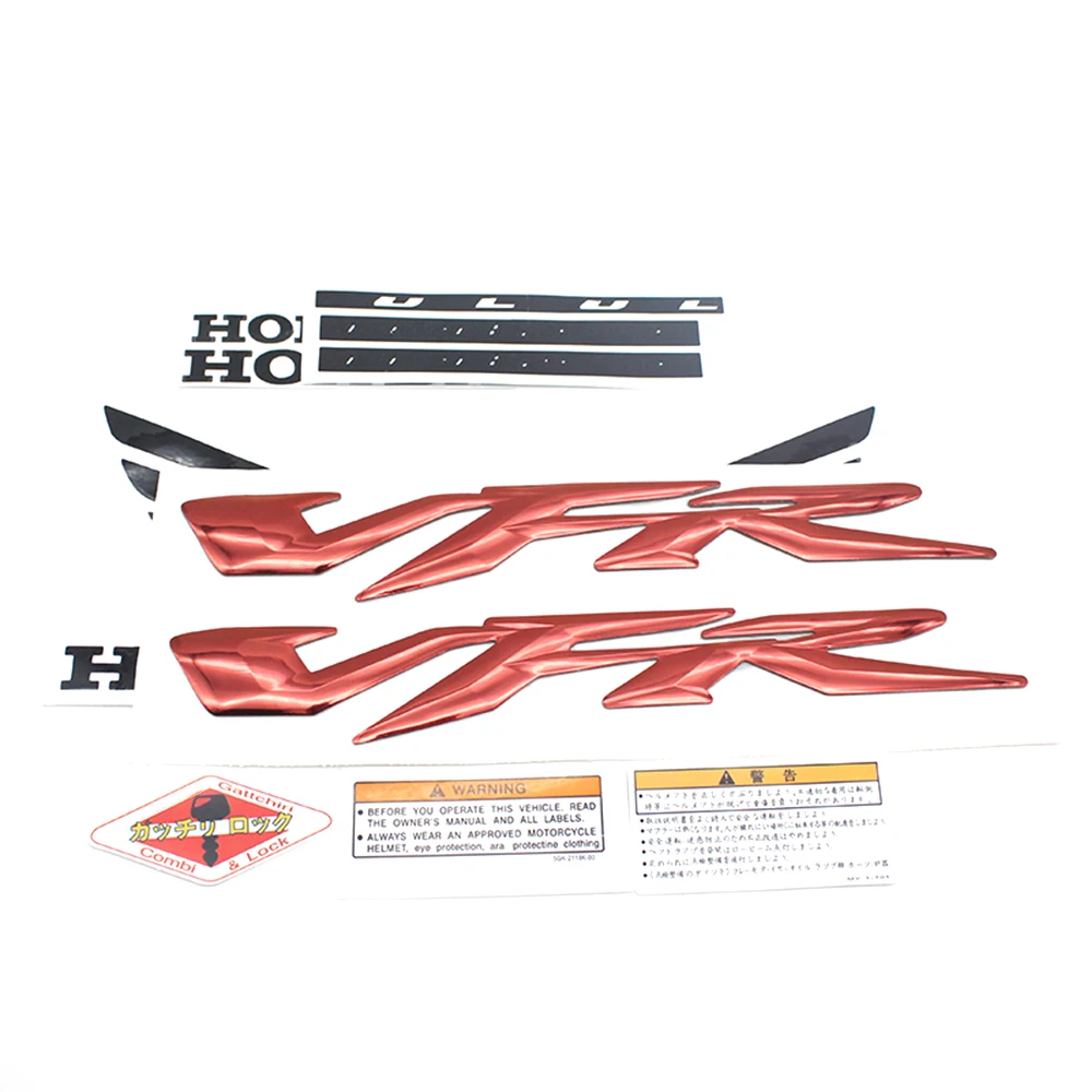 Red ACZ 3D мотоцикл VFR логотип наклейка чехол для HONDA VFR400 VFR800 VFR1200(VFR) значок - Цвет: Red