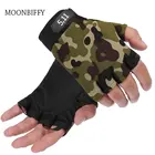 Нескользящие перчатки на полпальца для тренажерного зала, тренировочные перчатки для бодибилдинга и запястья для гантелей, фитнеса, тяжелой атлетики