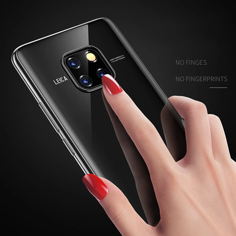 Мягкие ТПУ чехлы для телефонов Huawei Mate 20/20 Pro/Mate20 Lite задняя крышка прозрачный