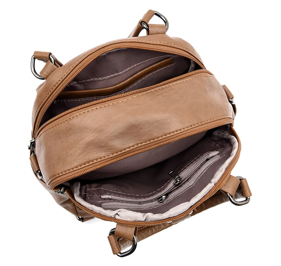 Женские кожаные рюкзаки Mochila женская сумка на плечо Sac a Dos дорожный женский рюкзак Mochilas школьные рюкзаки для девочек элегантный дизайн