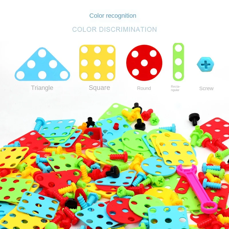 

Children Electric Drill Toys Nut Disassembly Match Tool Assembled Blocks Sets Educational Toys For Boys Building Design Gift