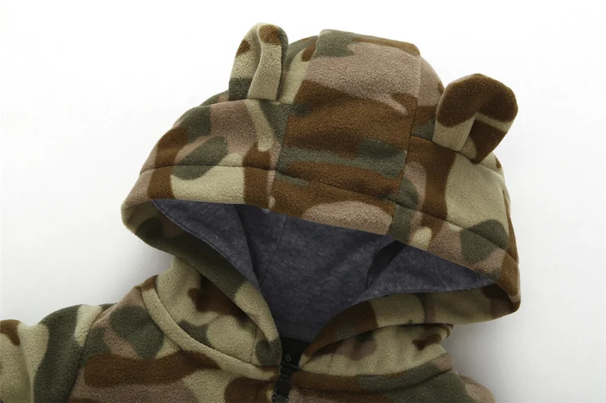 Детская одежда Комплект для маленьких мальчиков и девочек Плотный камуфляжный