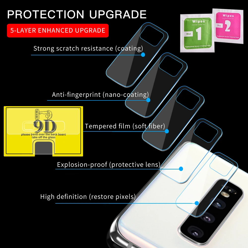 9D камера Len закаленная пленка задняя Закаленное стекло протектор экрана для samsung