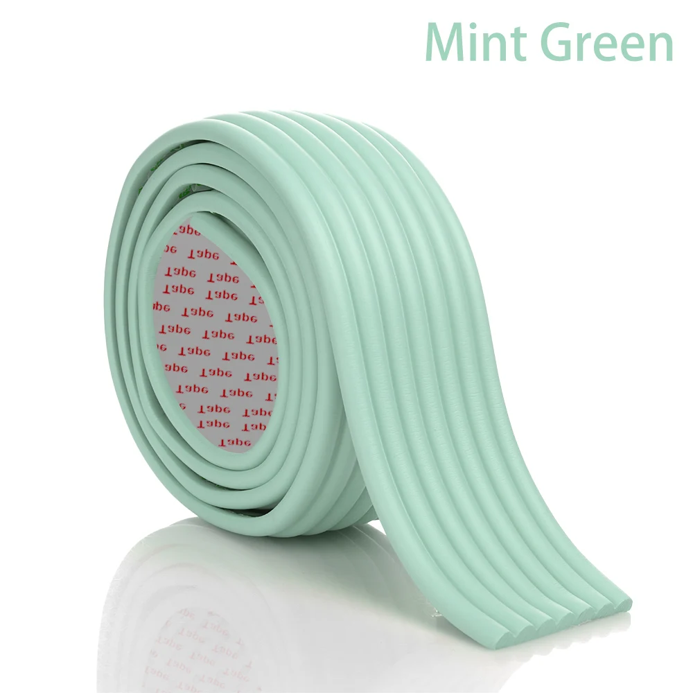 Mint Green 2 м самоклеящаяся полоска детский защита для стола защита кромок письменного стола подушки протектор надежную защиту утепленные бампер мебельная фурнитура - Цвет: Mint Green